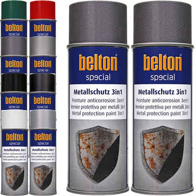 belton Metallschutzlack 2 x 400 ml Schutzlack Anti-Korrosion Rostschutzlack, 3in1 Farbe nach Wahl