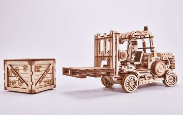 Selva Technik 3D-Puzzle WOOD TRICK Gabelstapler, 325 Teile, Puzzleteile