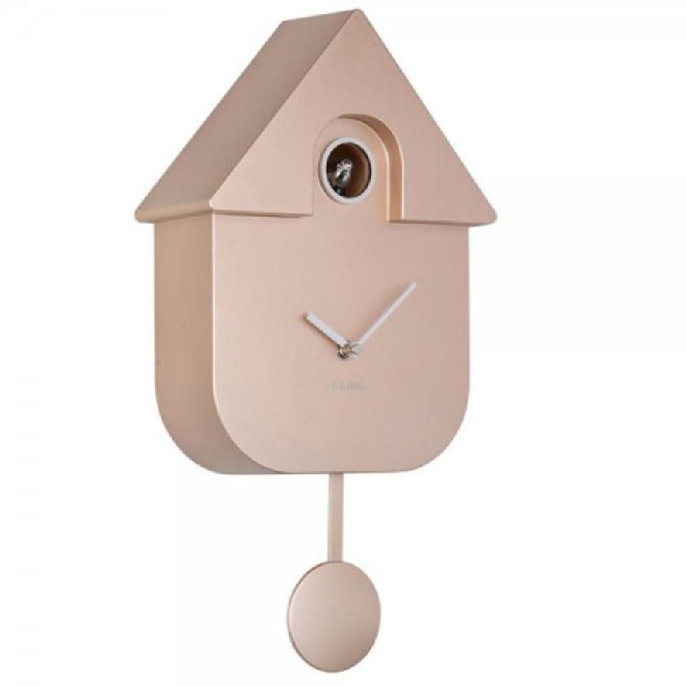 Karlsson Uhr Kuckucksuhr Wall Clock Modern Cuckoo Metallic Rose Gold (41cm) günstig online kaufen
