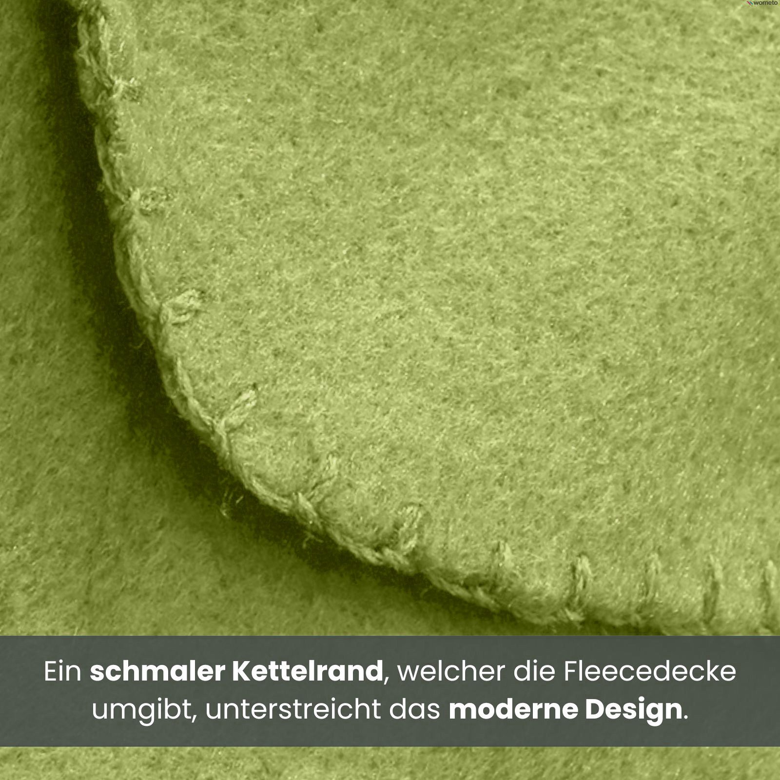 Wohndecke Polar-Fleece, wometo, OEKO-TEX®, 2 Fleecedecken mit Kettel-Rand & Anti-Pilling – Bild 4 von 5