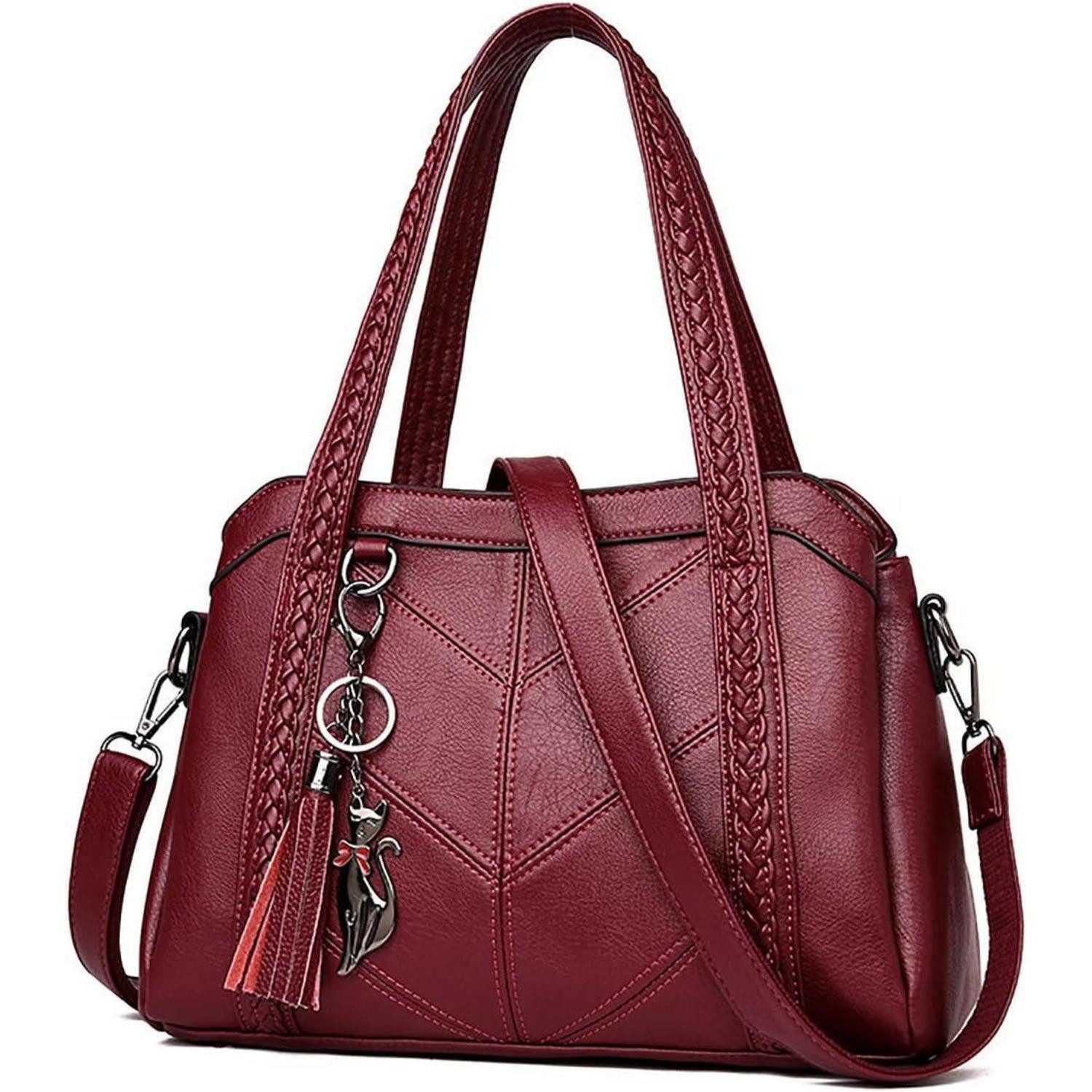 LuxusKollektion Hobo Damen Hobo Schultertasche PU-Leder Schultergurt Handtasche