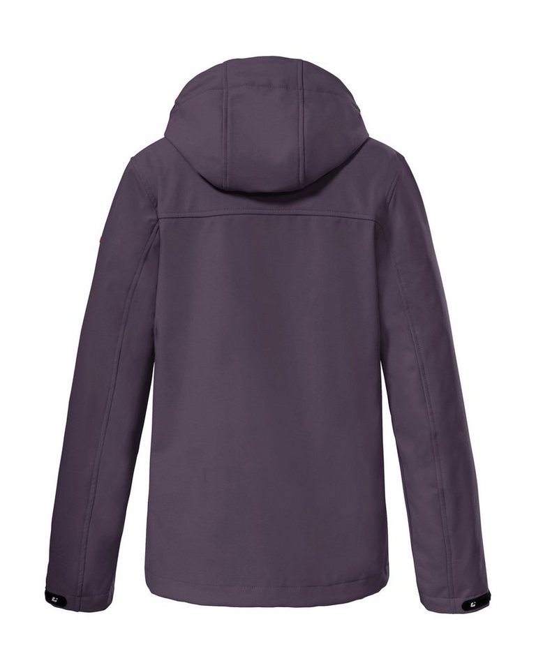 Killtec Softshelljacke KOW 194 GRLS SFTSHLL JCKT, Reißverschlüsse und  Innenfutter in gleicher Kontrastfarbe