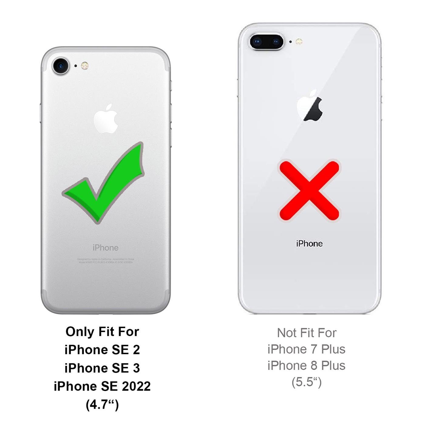 CoolGadget Handyhülle Thunder Hybrid Case für Apple iPhone SE 2020/2022 4,7 Zoll, stylische rutschfeste Schutzhülle Handy Hülle für iPhone 7/8, SE 2/3