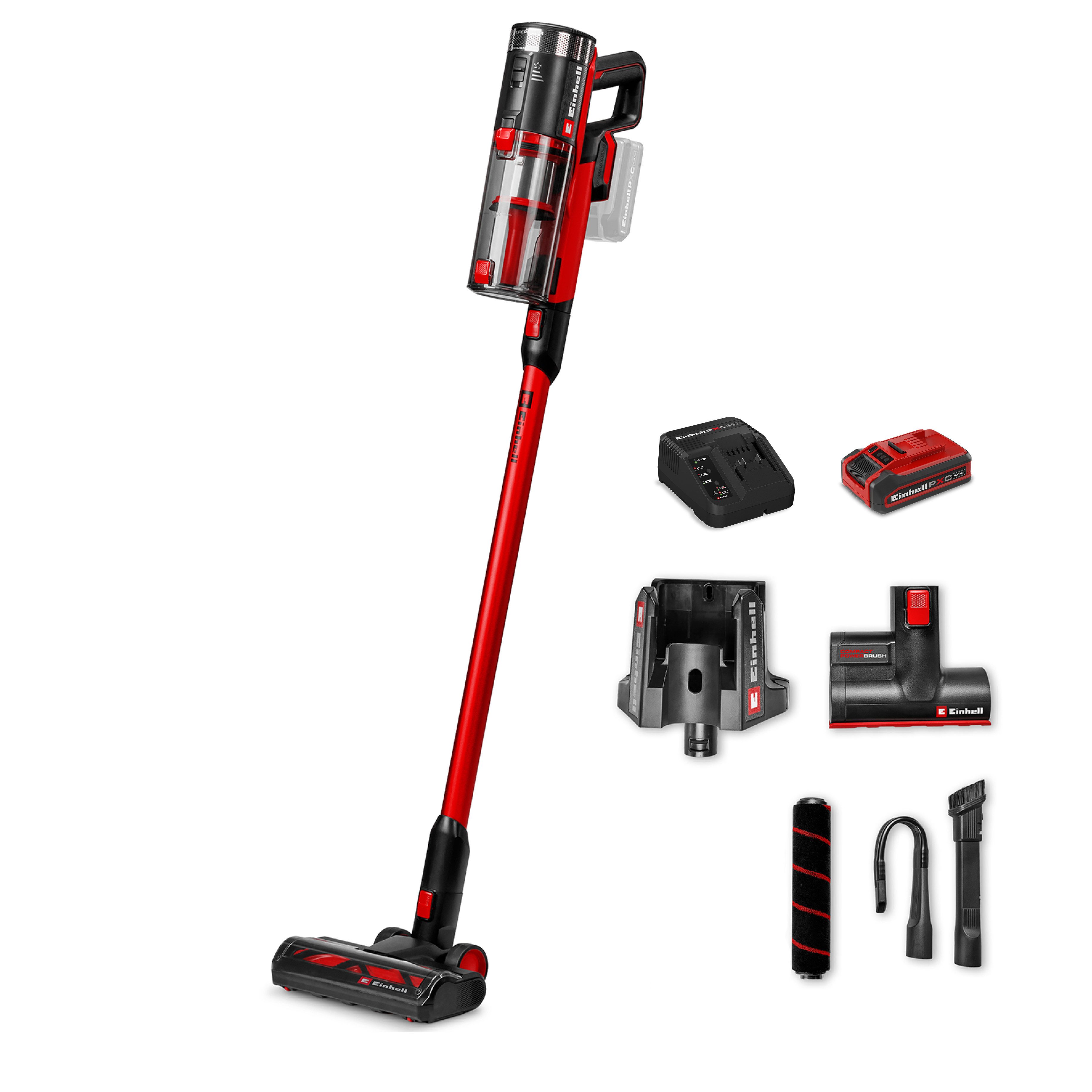 Einhell Akku-Stielstaubsauger TE-SV 18/270/1 (1x4,0Ah), beutellos, inkl. Akku und Ladegerät