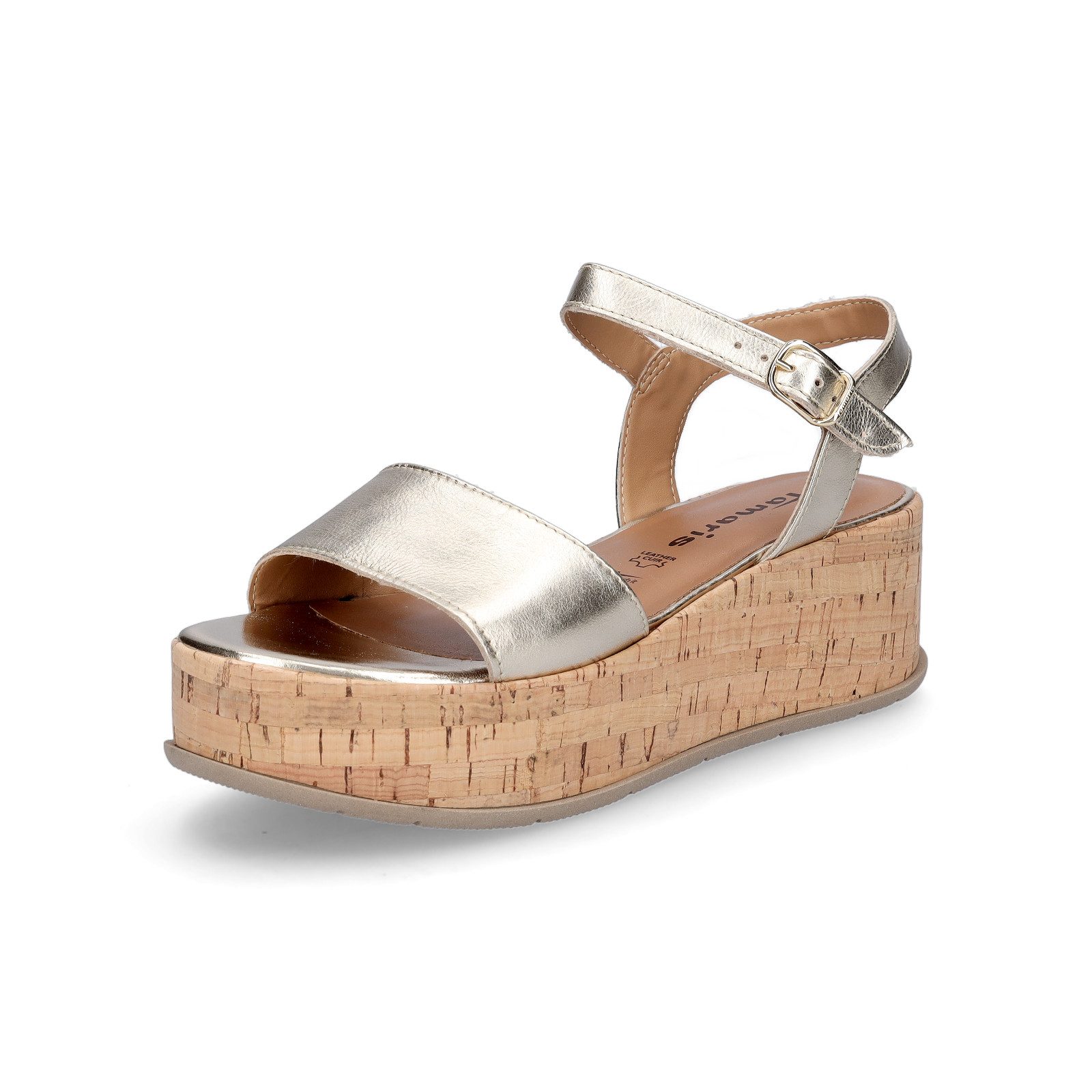 Tamaris Tamaris Damen Plateau Sandalette gold metallic Sandale