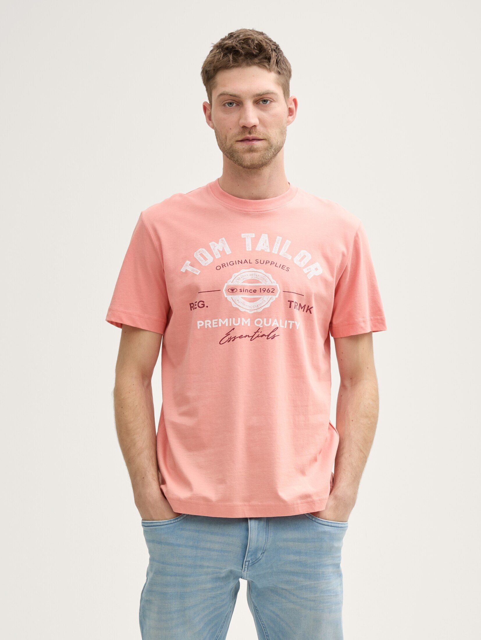 TOM TAILOR T-Shirt T-Shirt mit Logo-Print günstig online kaufen