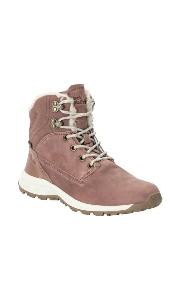 Jack Wolfskin Queenstown City Texapore Mid (Leder, wasserdicht) rosa Damen Winterstiefel