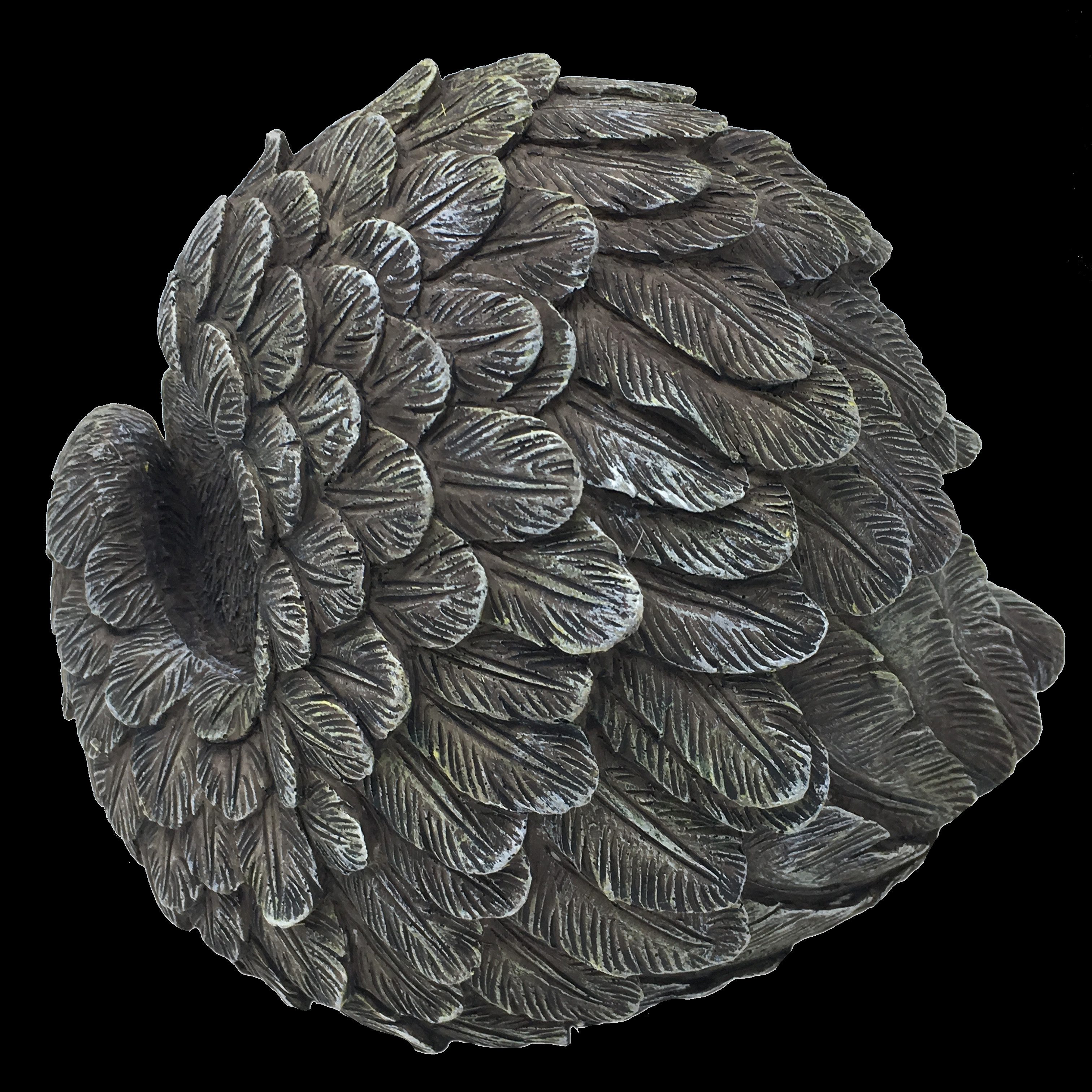 MystiCalls Tierfigur Katzen Urne grau als Katzen-Engelfigur im Flügel, Tierurne, Katzenurne (1 St), Fassungsvolumen ca. 0,85 Liter (Katzen bis ca. 9 kg) – Bild 4 von 5