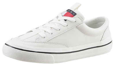 Tommy Jeans »TOMMY JEANS LEATHER VULC ESS« Plateausneaker mit gepolstertem Schaftrand