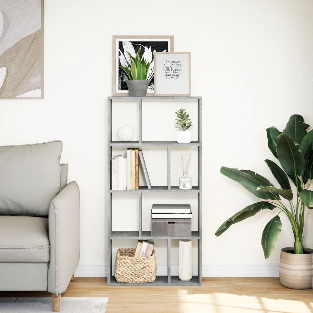vidaXL Bücherregal Bücherregal Betongrau 60x20x120 cm günstig online kaufen