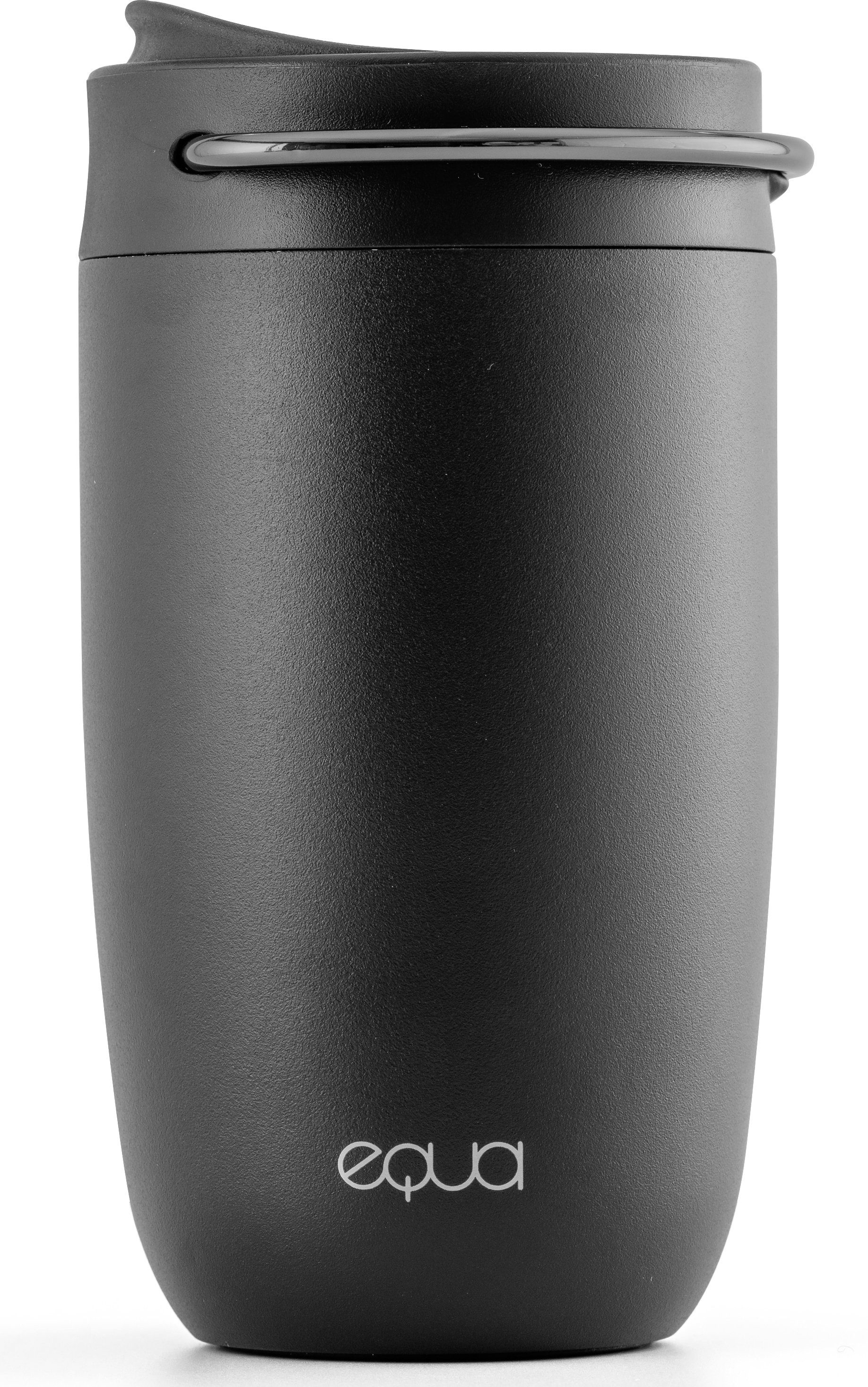 Cup, equa Keramikbeschichtung, schwarz mit Isolierfunktion ml 300 und Trinkflasche