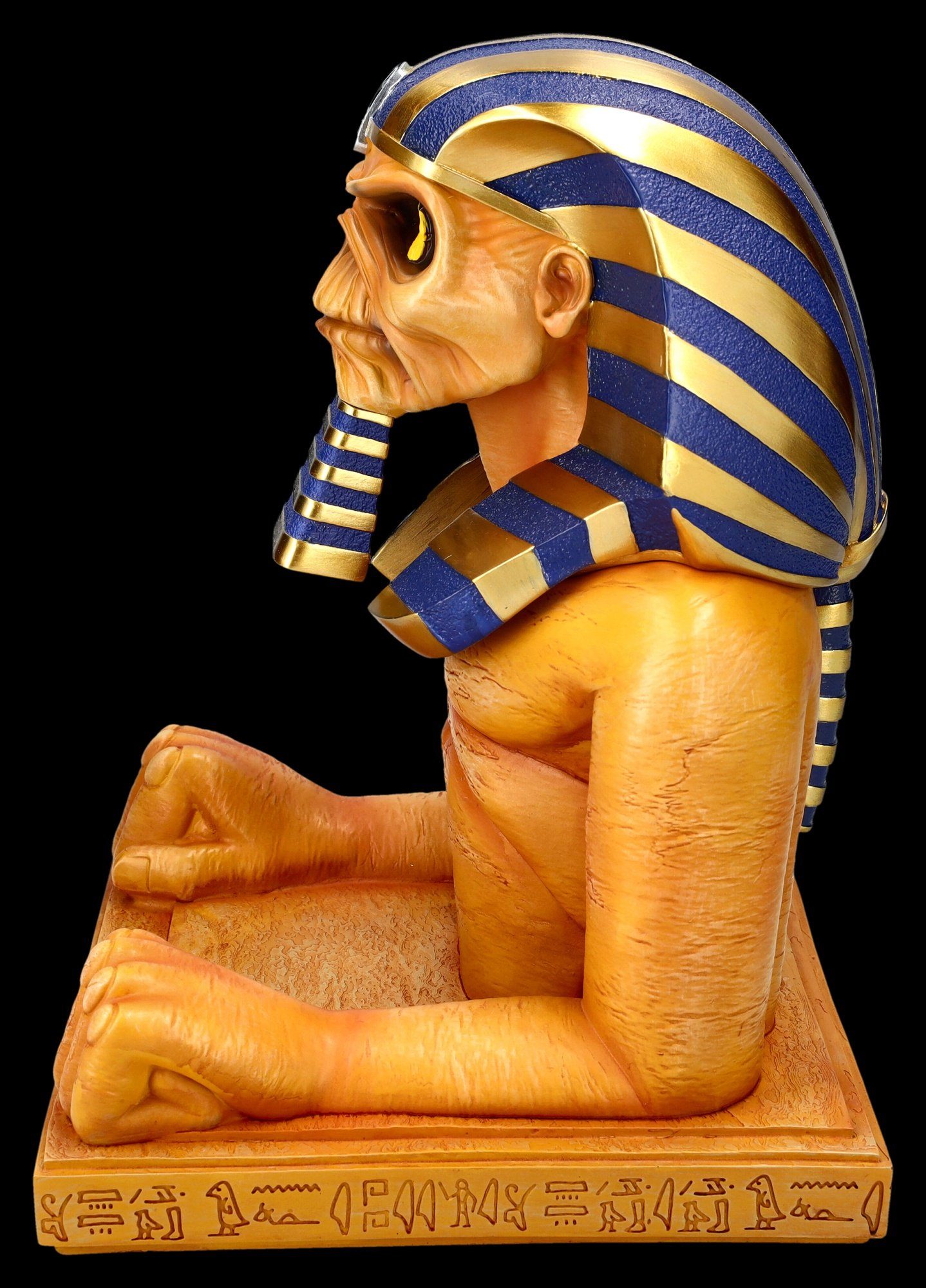 Figuren Shop GmbH Dekofigur Iron Maiden Figur - Powerslave Büste - Merchandise Dekofigur Deko