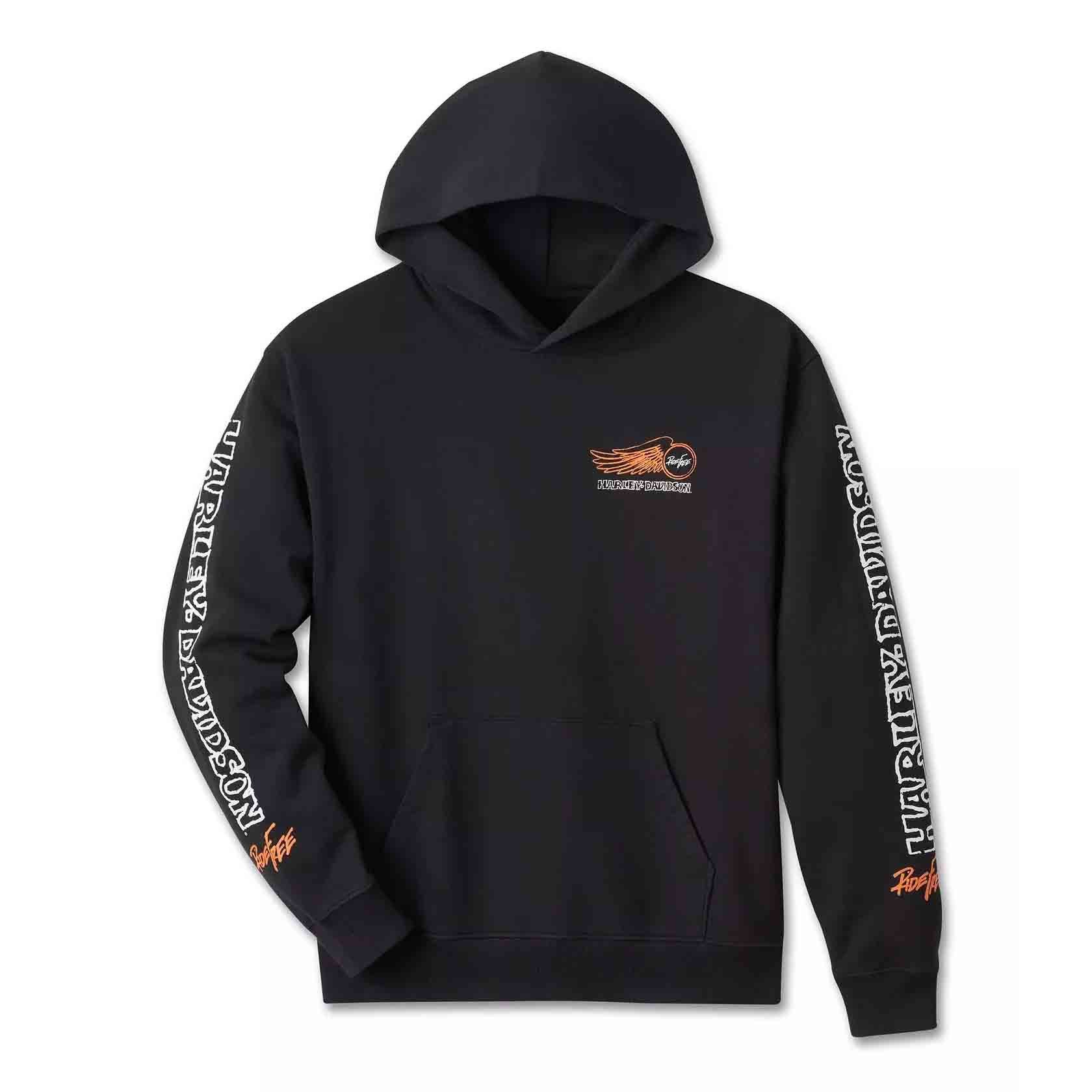 Harley-Davidson Herren Kapuzenpullover Mit Willie G Totenkopf-Logo – Superweicher Hoodie