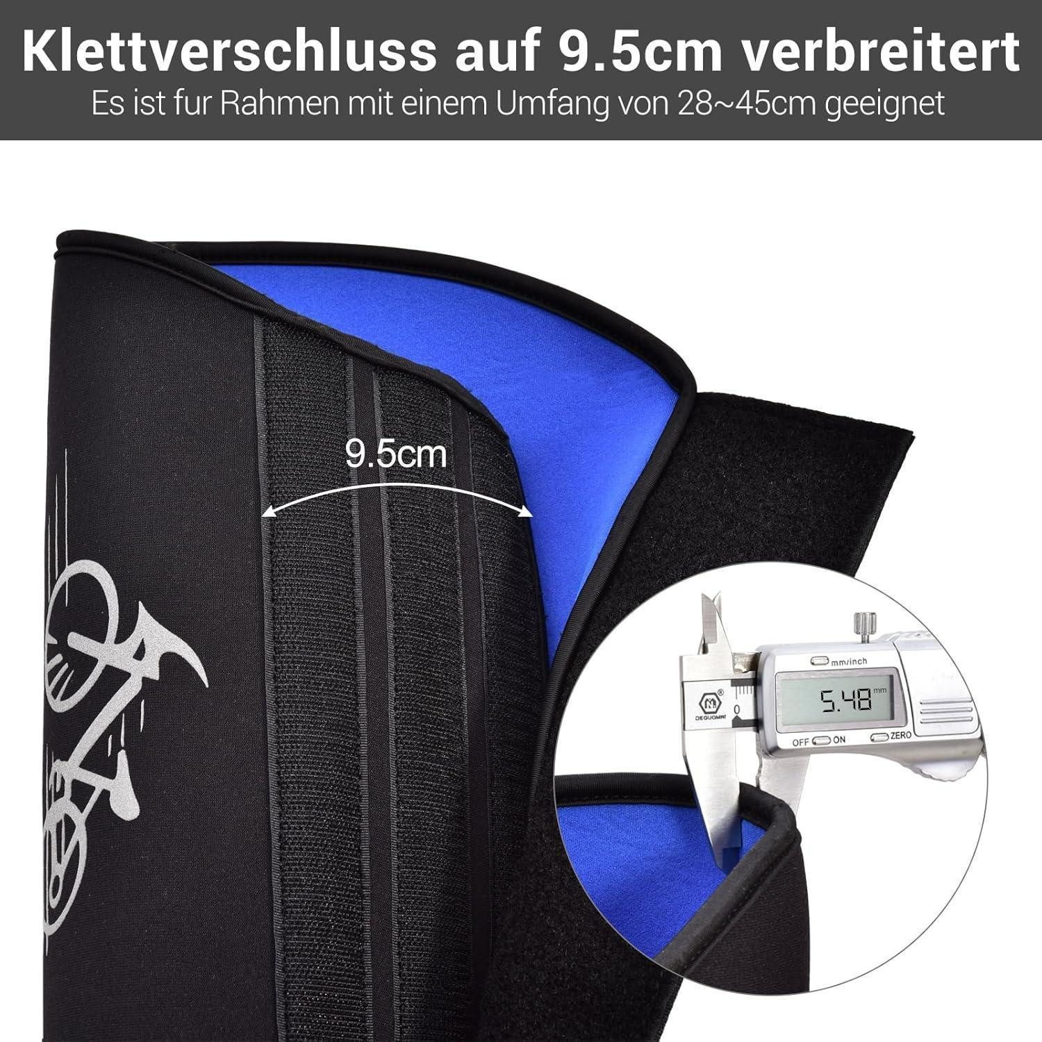 LuxusKollektion Akku-Schutzhülle E-Bike Akku Schutzhülle Neopren 5mm Thermoschutz 28-45 cm Reflektoren