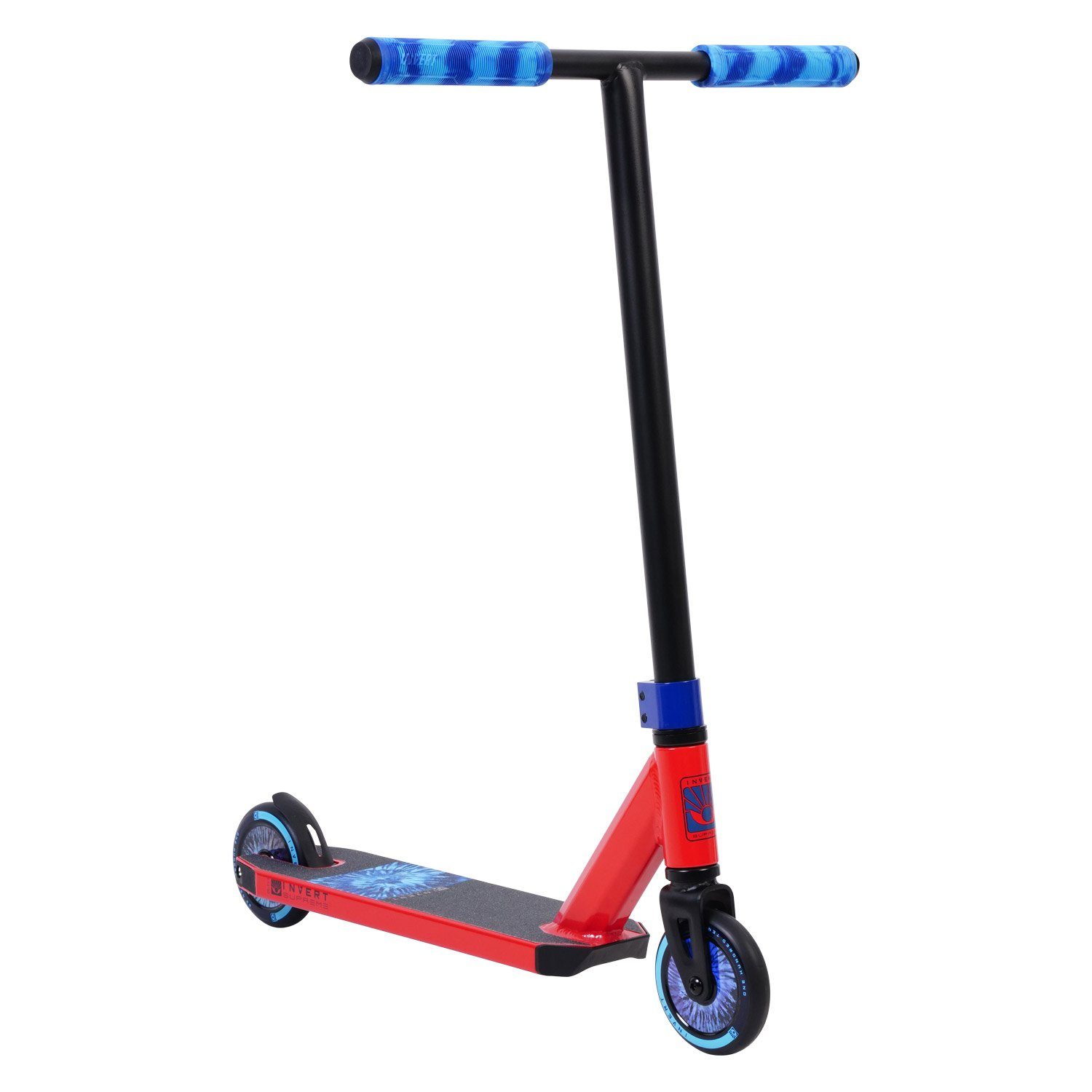 Invert Scooters Stuntscooter Freestyle Roller Supreme Red/Black/Blue für Kinder zw. 4-8 Jahren