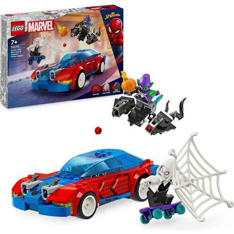 LEGO® Konstruktionsspielsteine Spider-Mans Rennauto & Venom Green Goblin (76279), LEGO Super Heroes, (227 St), Made in Europe