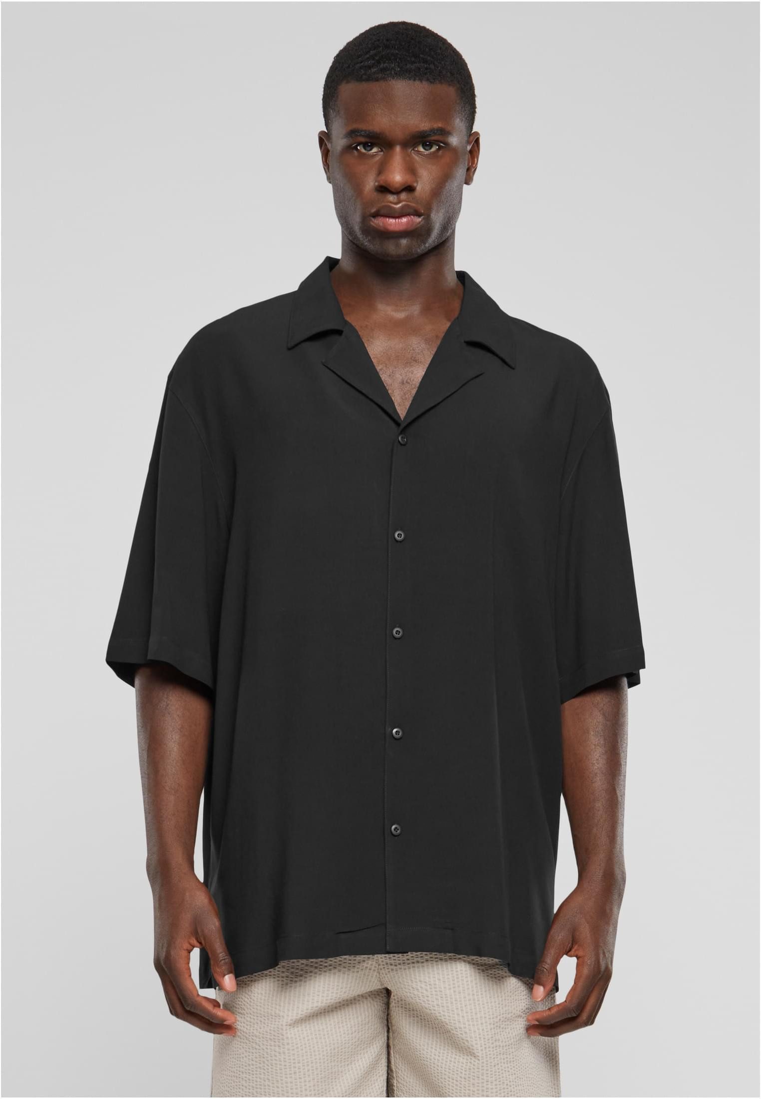 URBAN CLASSICS Outdoorhemd Loose Viscose Shirt Herren Hemd