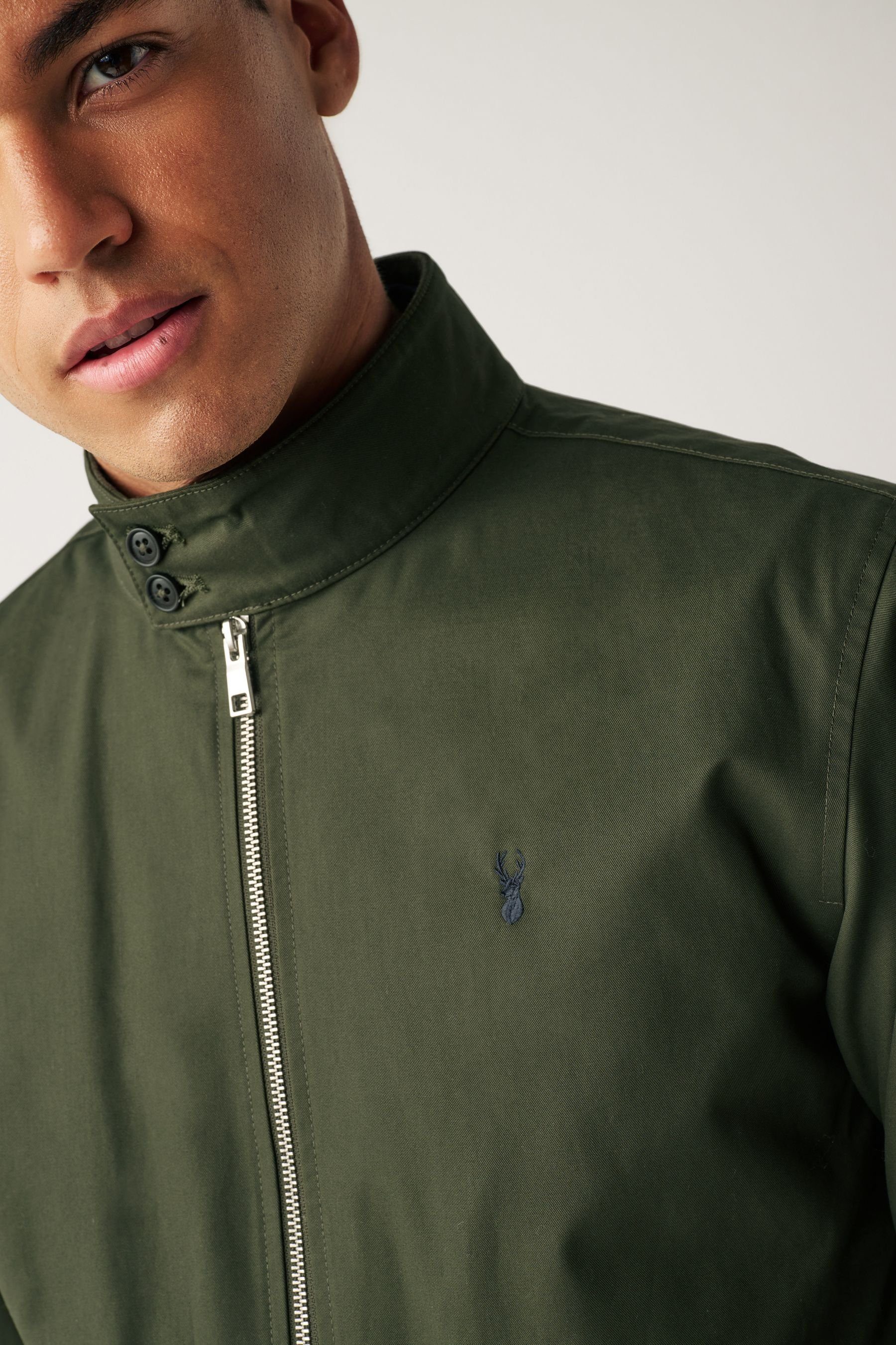 Next Blouson Wasserabweisende Harrington-Jacke mit Karofutter (1-St) günstig online kaufen