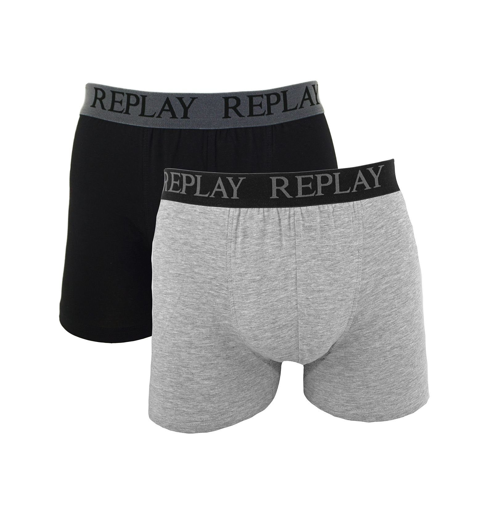 Replay Boxershorts »Cuff Logo« (Packung, 2-St., 2er-Pack)
