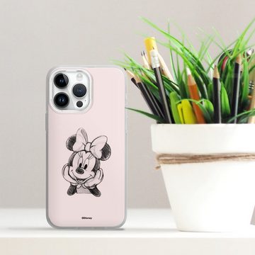 DeinDesign Handyhülle Minnie Mouse Offizielles Lizenzprodukt Disney Minnie Posing Sitting, Apple iPhone 14 Pro Max Silikon Hülle Bumper Case Handy Schutzhülle