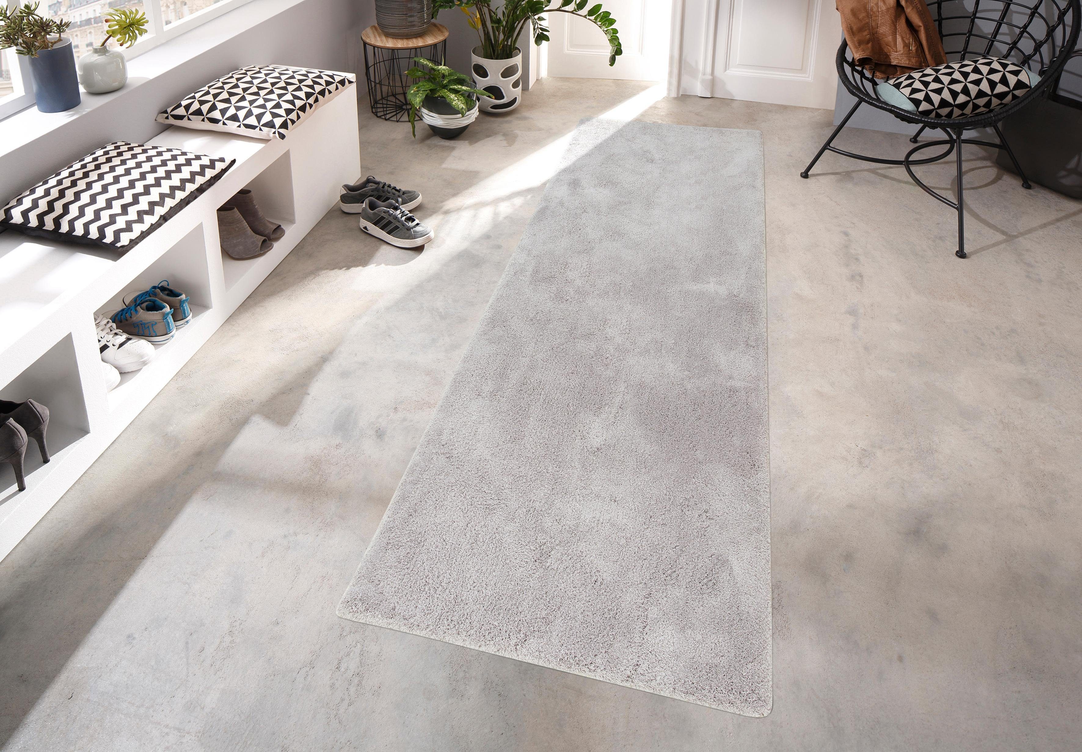 my home Hochflor-Läufer »Microfaser Teppich Magong, besonders weich, sehr f günstig online kaufen