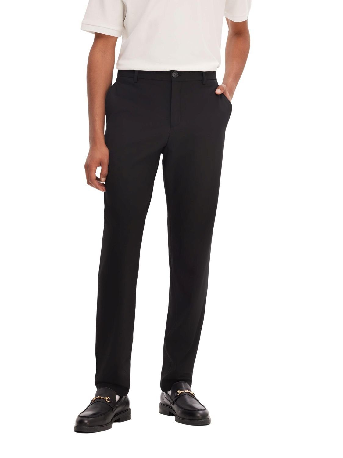 SELECTED HOMME Chinohose SLHSLIM-ROBERT DES FLEX 175 mit Stretch, Aktuelle  Stoffhose für Herren mit normaler Leibhöhe und Reißverschluss