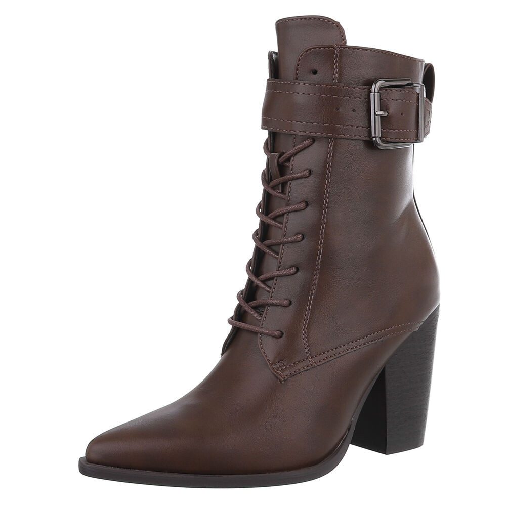 Ital-Design Damen Schnürschuhe Elegant Schnürstiefelette (87740230) Blockab günstig online kaufen