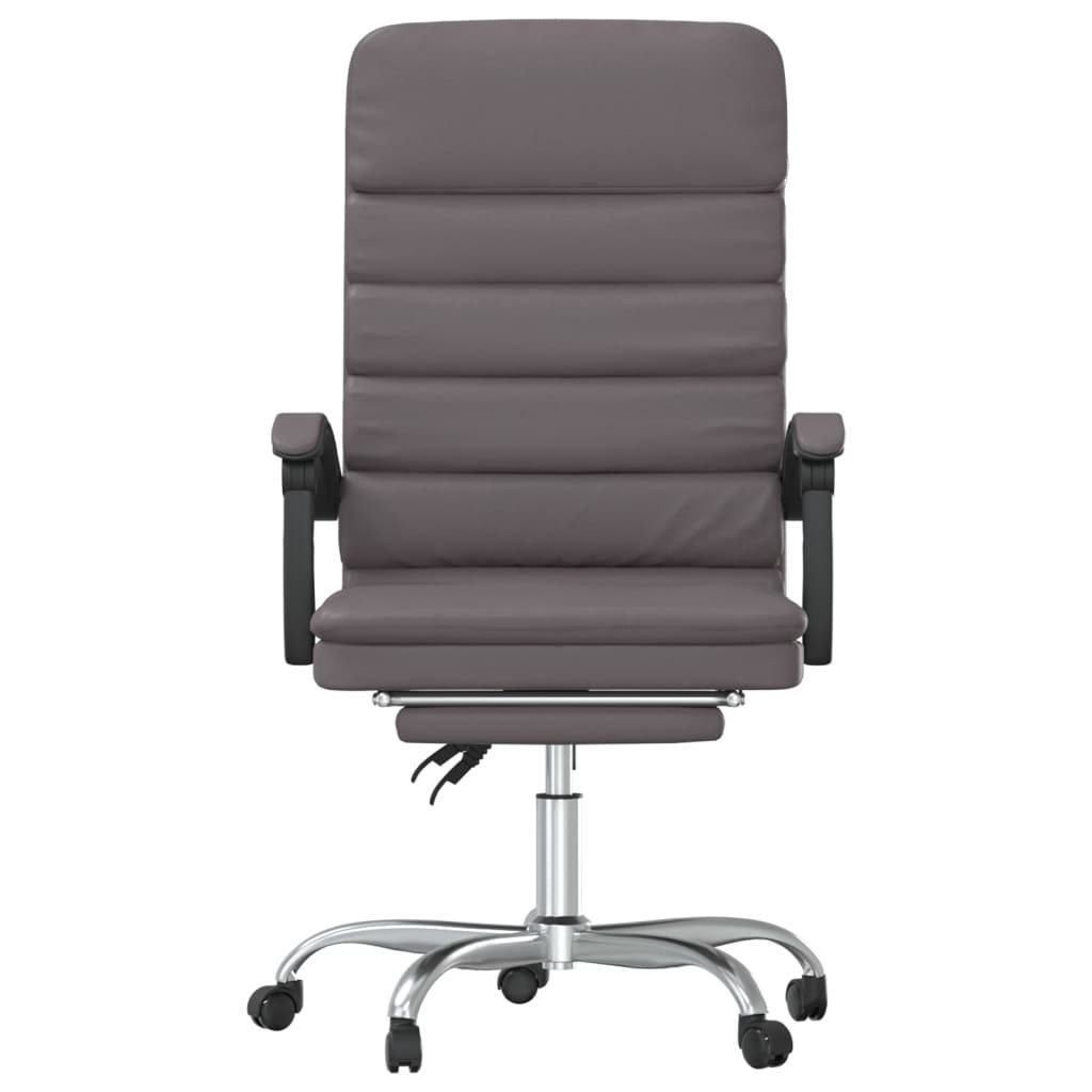 vidaXL Bürostuhl Bürostuhl mit Massagefunktion | Grau Grau Grau Kunstleder (1 St)