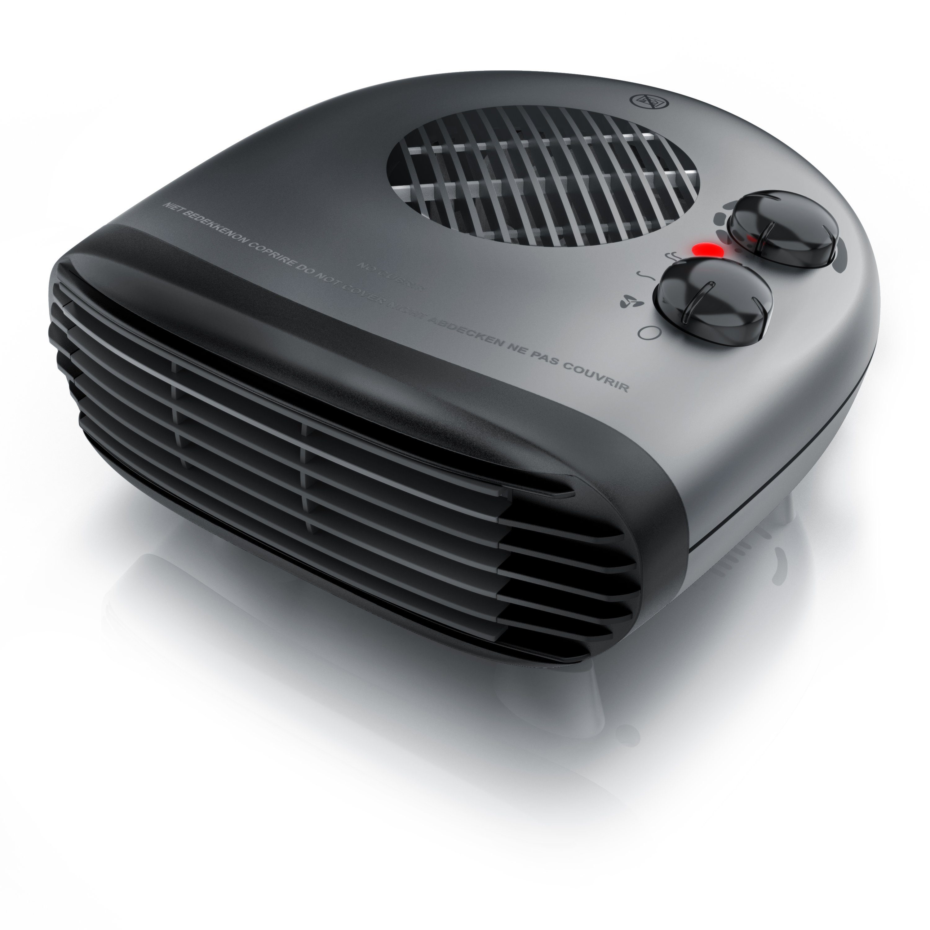 Brandson Heizlüfter Schnellheizer 2000 W für Bad & Büro, 3 Stufen, regelbarer Thermostat, 2000 W, kompakt, geräuscharm, Überhitzungsschutz, automatische Abschaltung