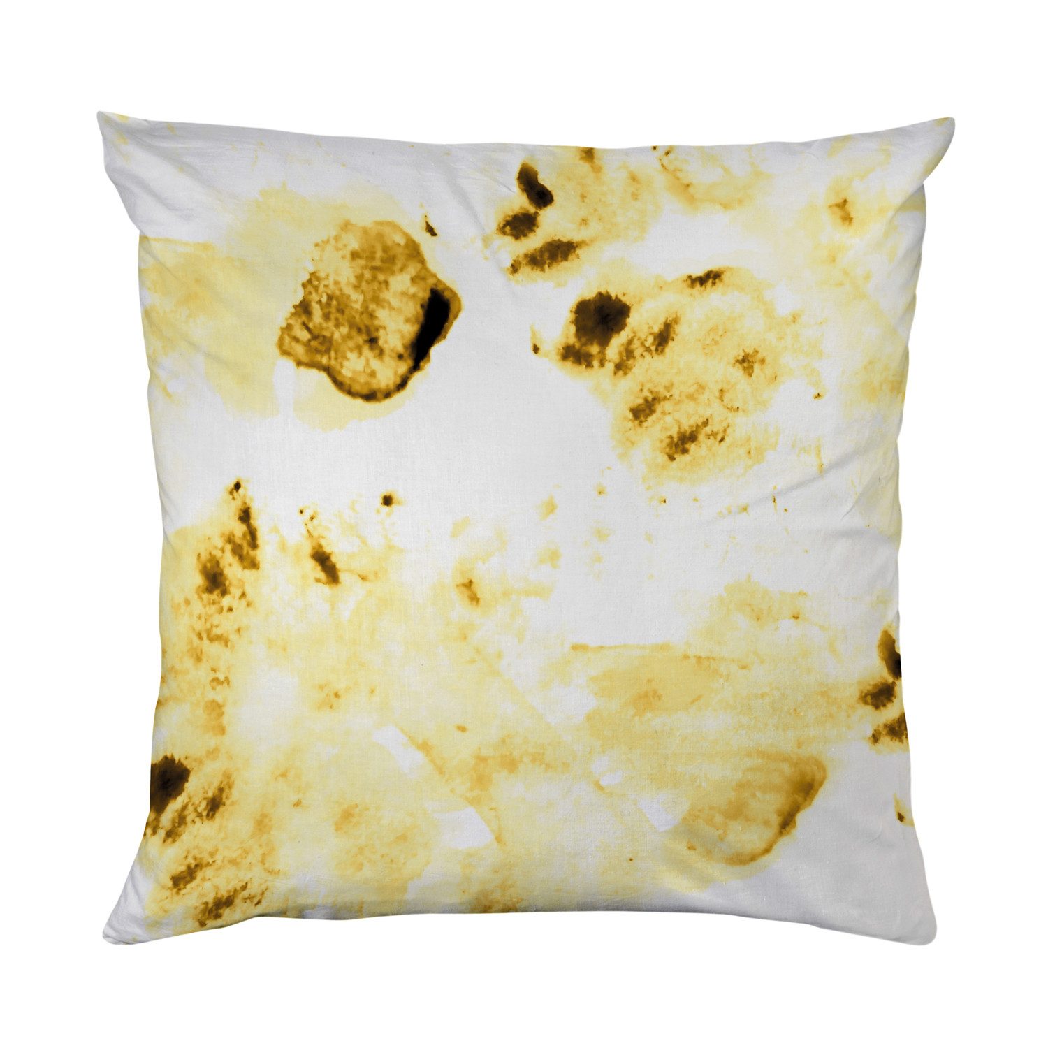 queence Dekokissen Gold und Weiß, Beidseitig bedruckte Kissenhülle, Kissen 40x40cm, inkl. Reißverschluss