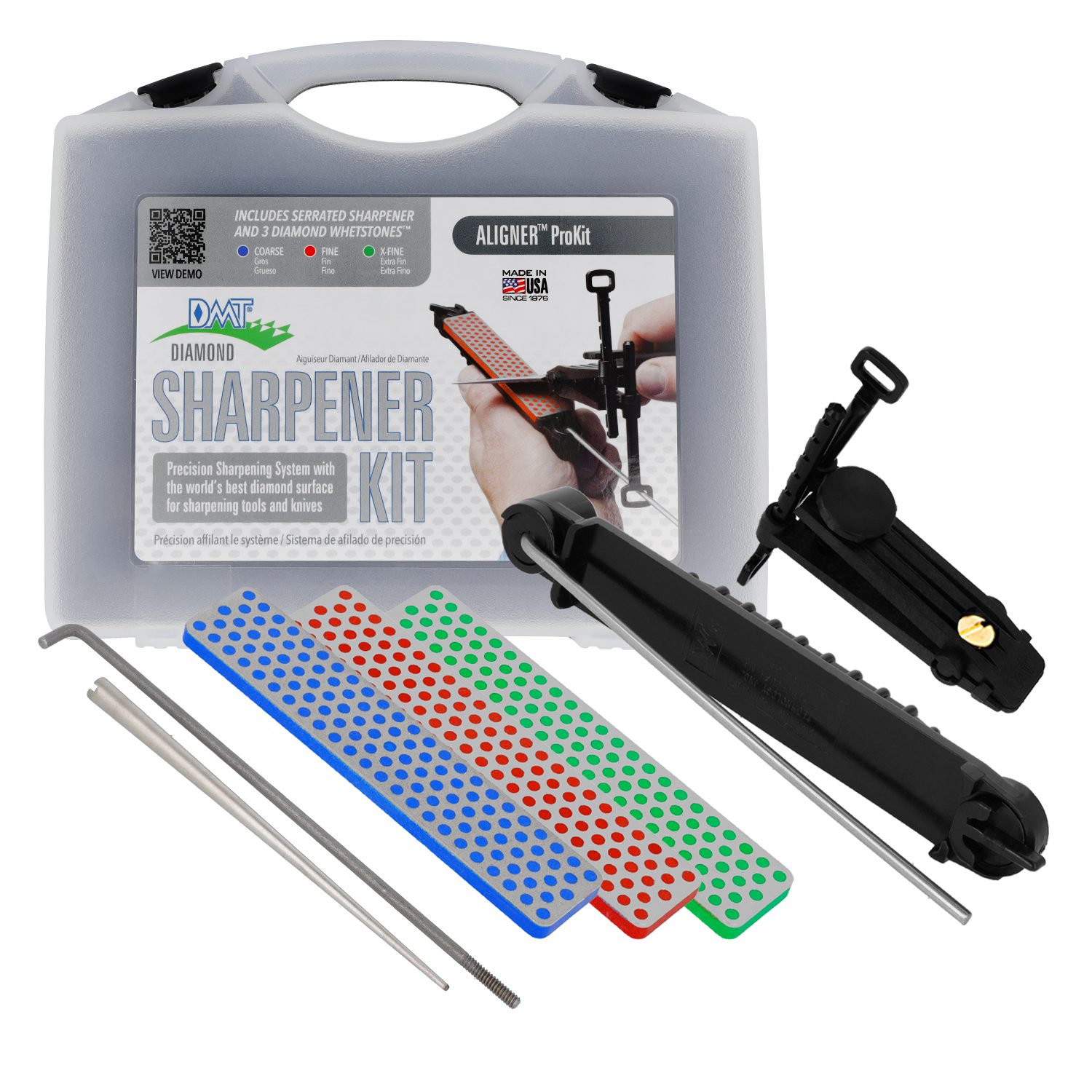 Axt- und Messerschärfer Aligner™ Diamant-Schleifsystem A-PROKIT Komplettset 3 Körnungen