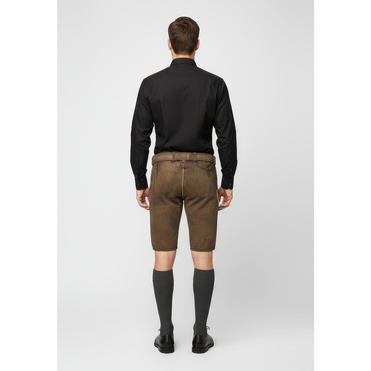 Krüger Trachtenlederhose Dante Herren (1-tlg) Trachtenlederhose, Trachtenhose, Bayerische Lederhose, Oktoberfest