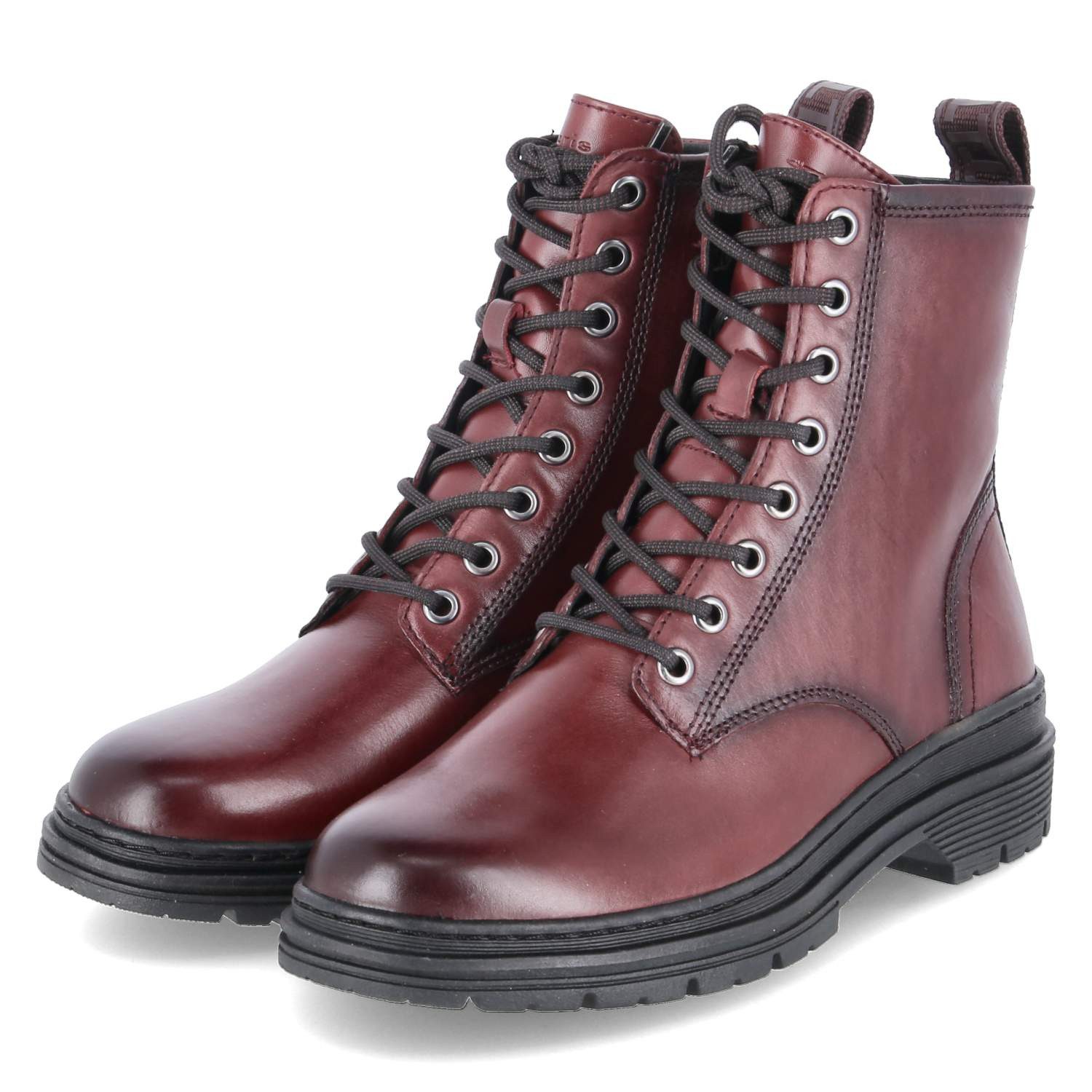 Tamaris Tamaris 1-25230-41/500 Damen Leder und Synthetik red Schnürstiefel