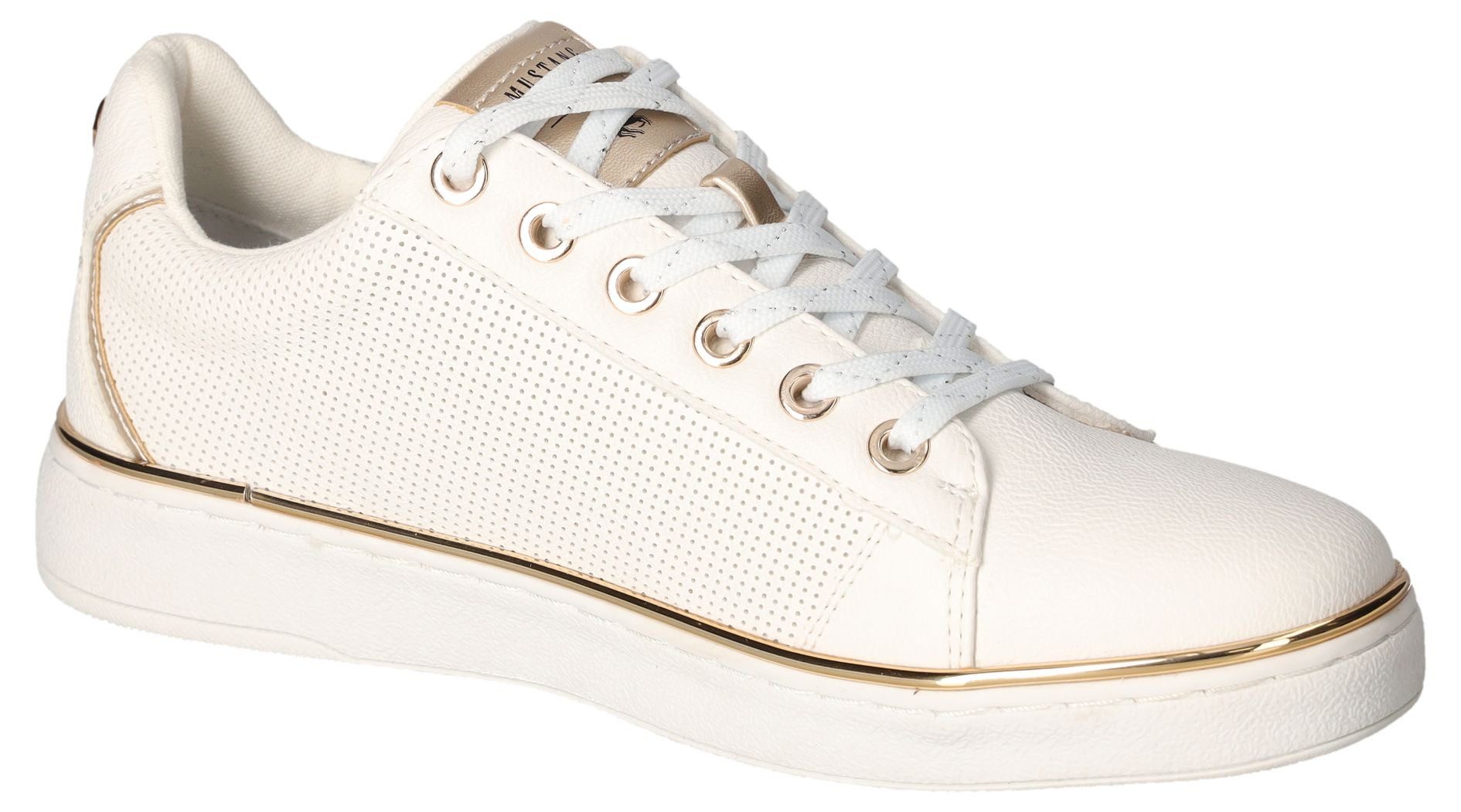 Mustang Shoes Sneaker, Plateausneaker, Schnürschuh mit Metallic Details