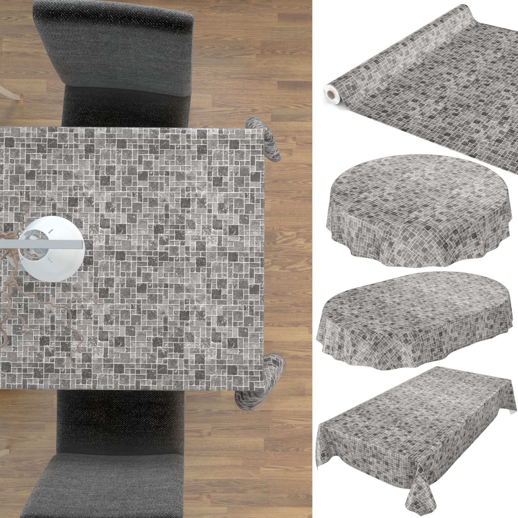 ANRO Tischdecke Wachstuchtischdecke Gartentischdecke Wachstischdecke (Einze günstig online kaufen