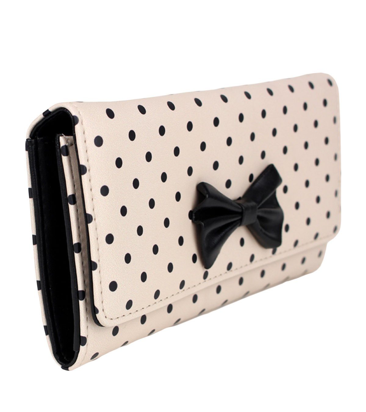 Schompi Geldbörse XXL Vintage Geldbeutel Polka günstig online kaufen