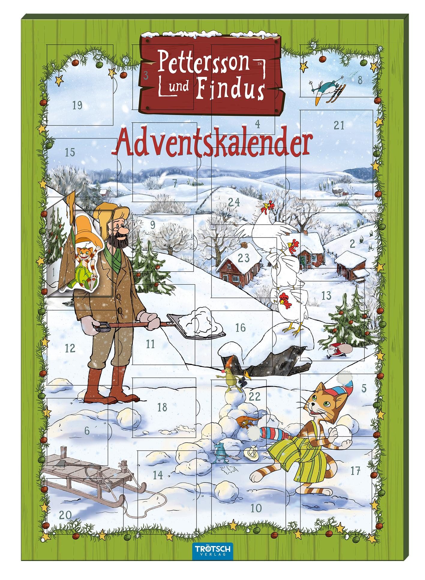 Trötsch Verlag Календари Magnet-Adventskalender "Pettersson & Findus"
