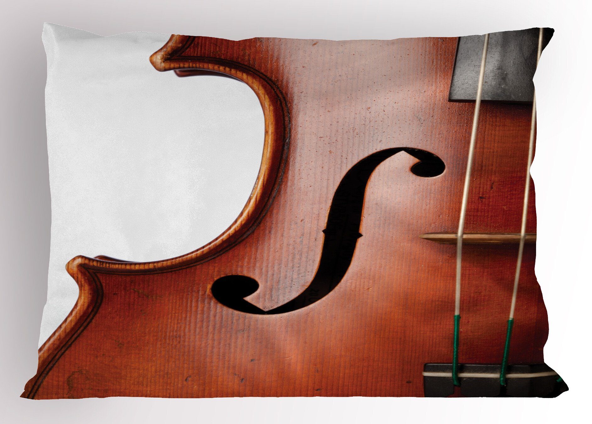 Kissenbezüge Dekorativer Standard King Size Gedruckter Kissenbezug, Abakuhaus (1 Stück), Cello Makro Instrument Fotografie