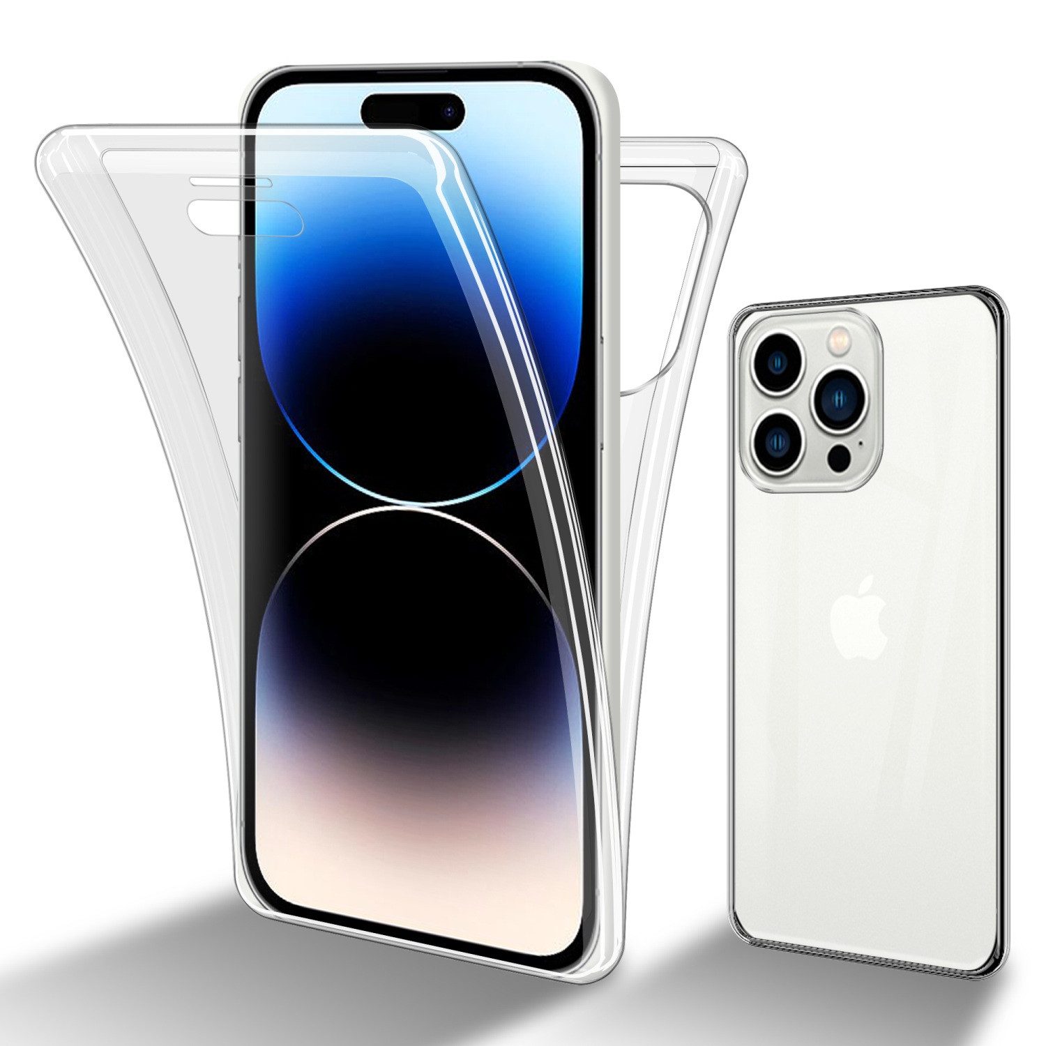 Cadorabo Handyhülle für Apple iPhone 14 PRO MAX Hülle Apple iPhone 14 PRO MAX, Flexible Case Handy Schutzhülle - Hülle - Back Cover 360° Grad
