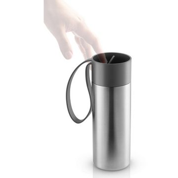 Eva Solo Coffee-to-go-Becher To Go Cup Edelstahl/Kunststoff Grau 0.35 L, Edelstahl