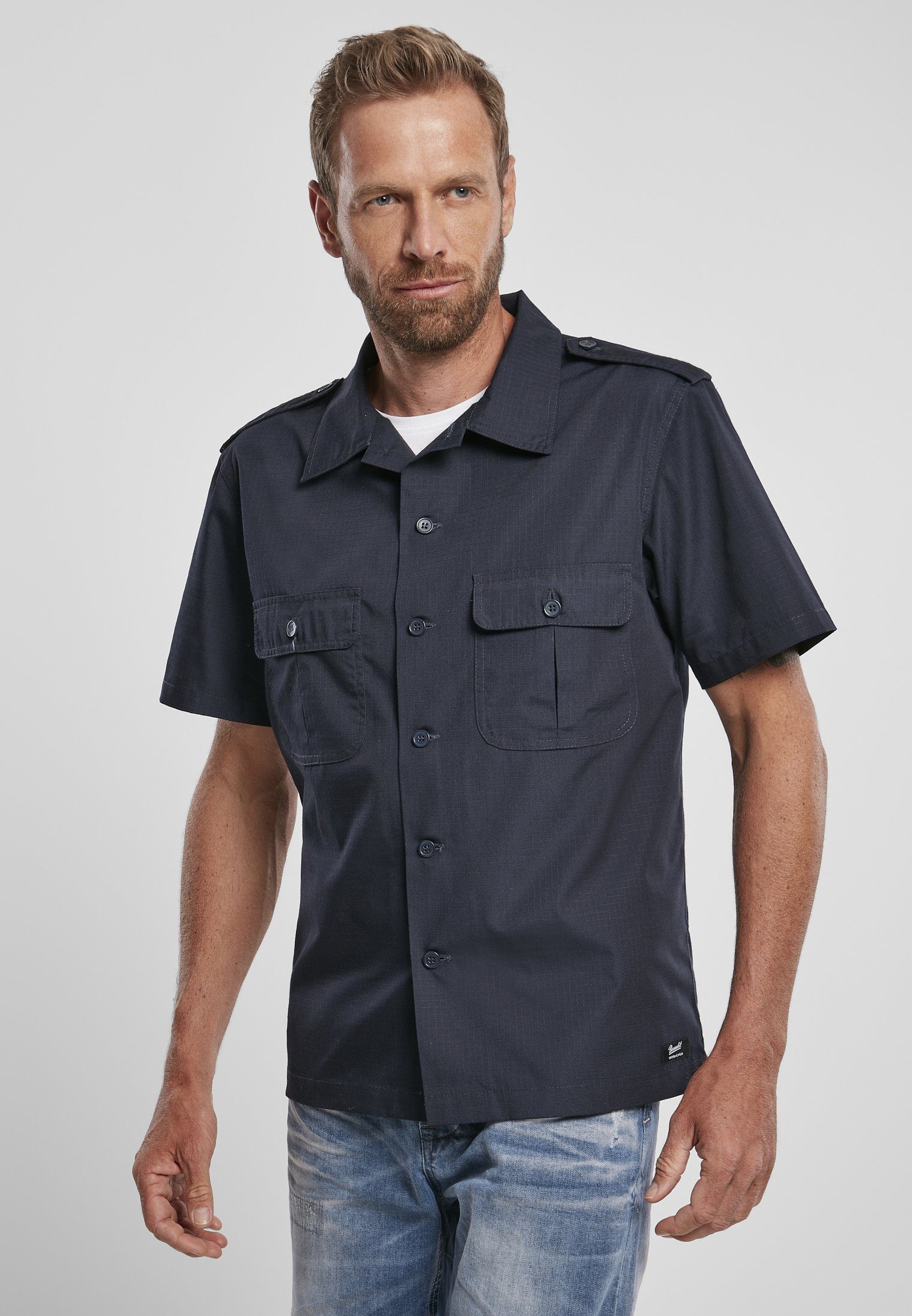 Brandit Langarmhemd Brandit Herren US Shirt Ripstop shortsleeve (1-tlg)