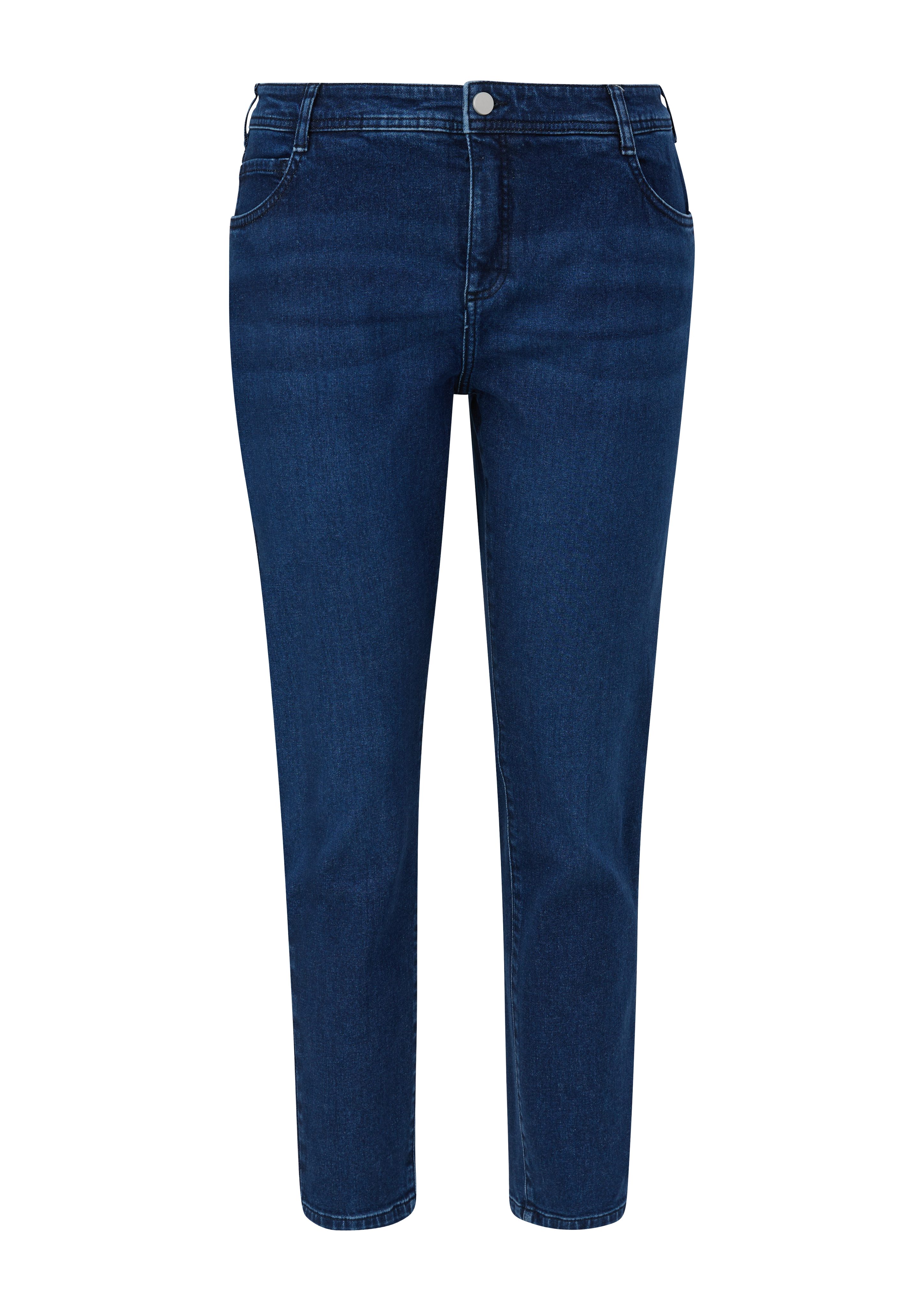 TRIANGLE / Skinny Mid Stoffhose Rise Jeans