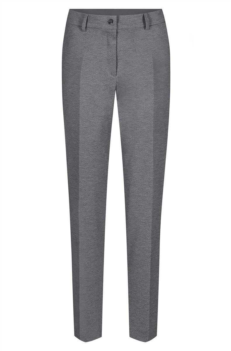 GREIFF Anzughose Greiff Corporate CASUAL Damen Hose Jersey Regular Hellgrau meliert