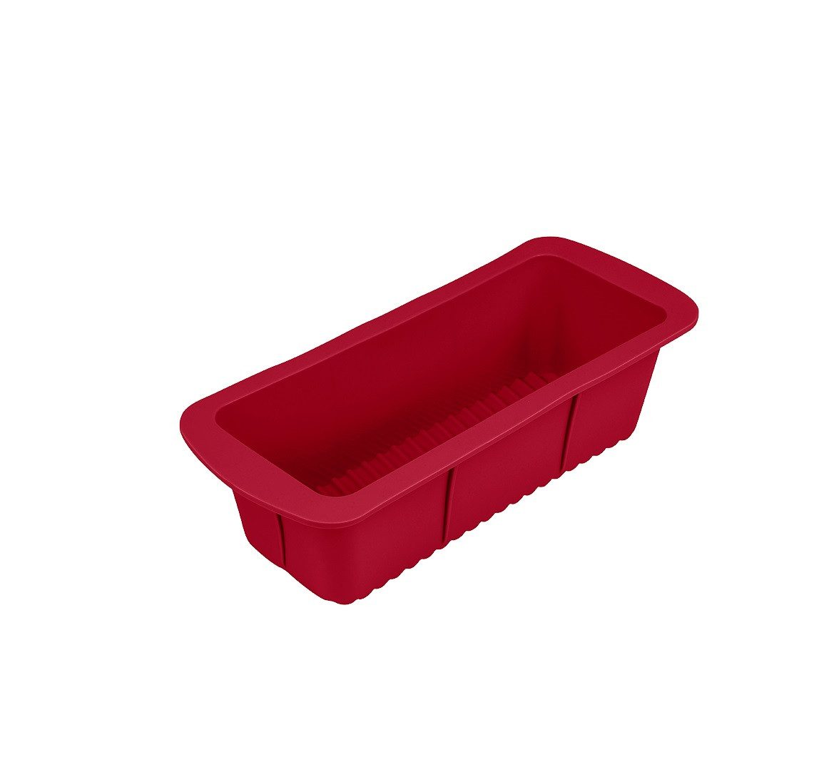 HI Silikonform Silikon Kastenform Königskuchenform Rot Haushalt International Art.