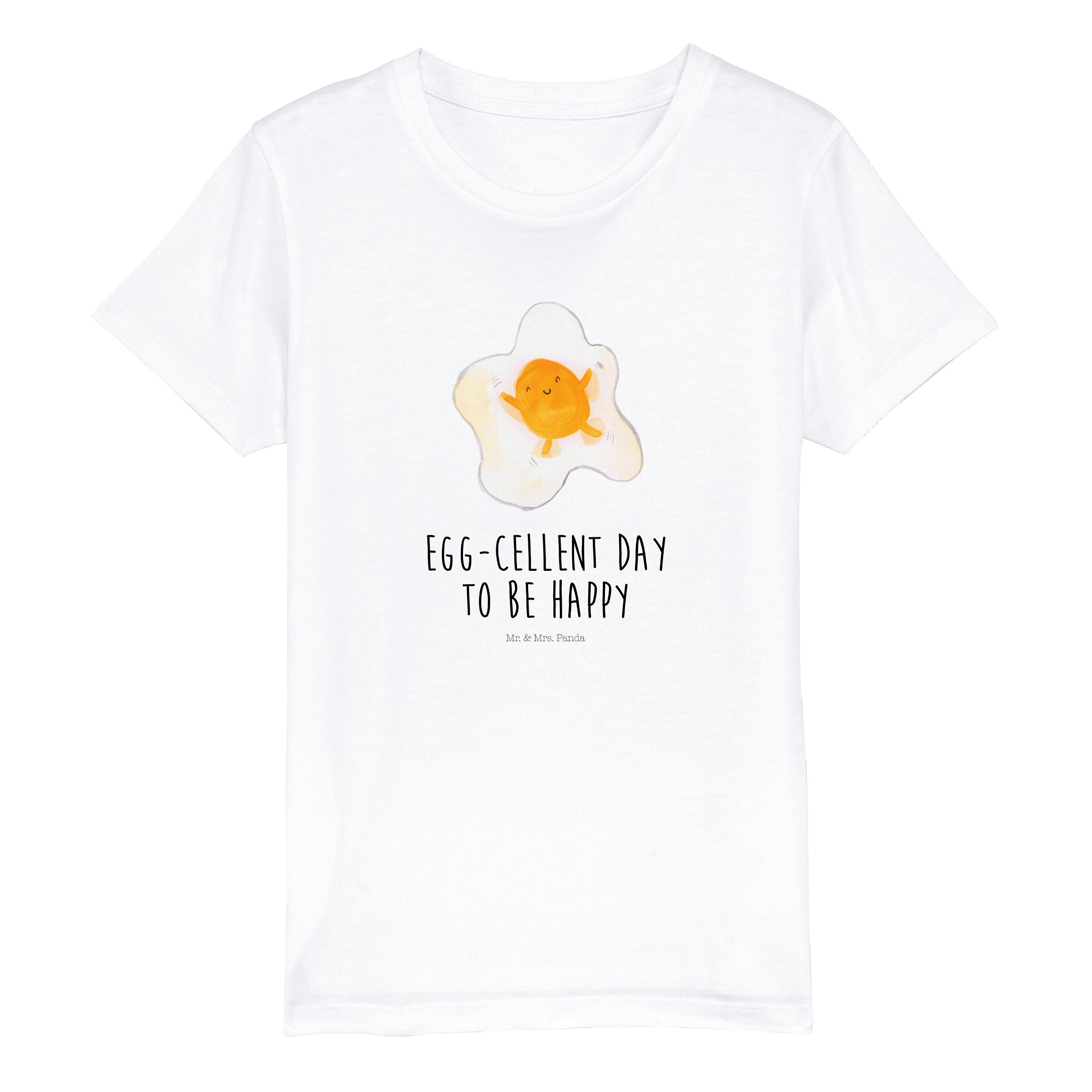Mr. & Mrs. Panda TShirt Spiegelei Weiß Geschenk, lustige Sprüche