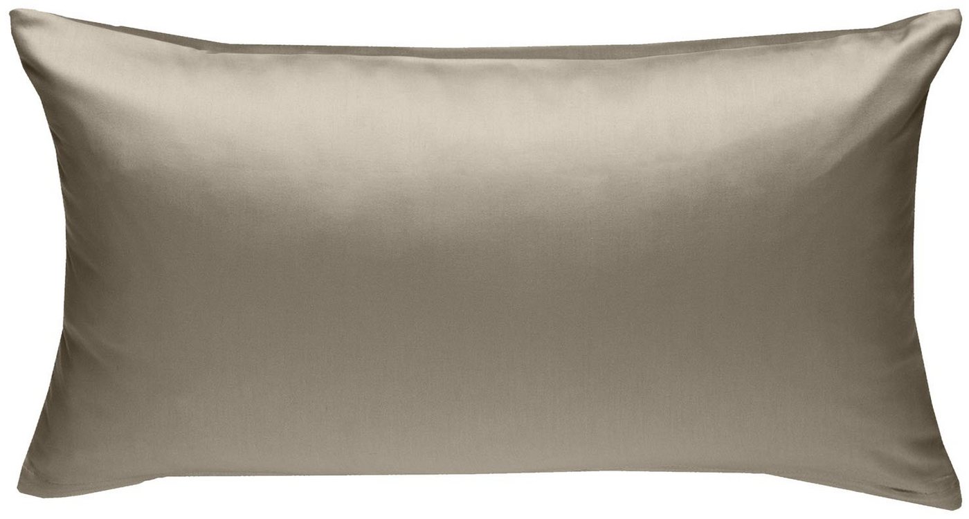 BETTWAESCHE-MIT-STIL Kissenbezug Mako Satin Kissenbezug uni einfarbig, (1 Stück)