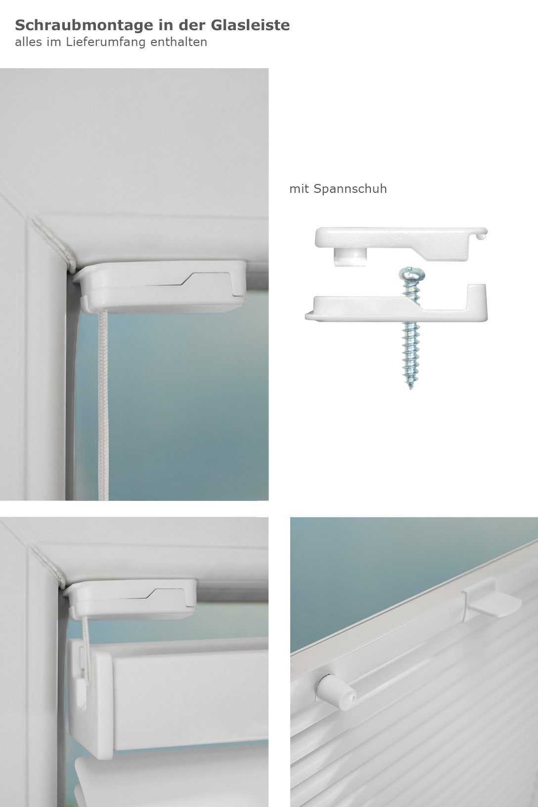 LYSEL® Jalousie Alu 20mm verspannt Weiß, HxB 130x110cm