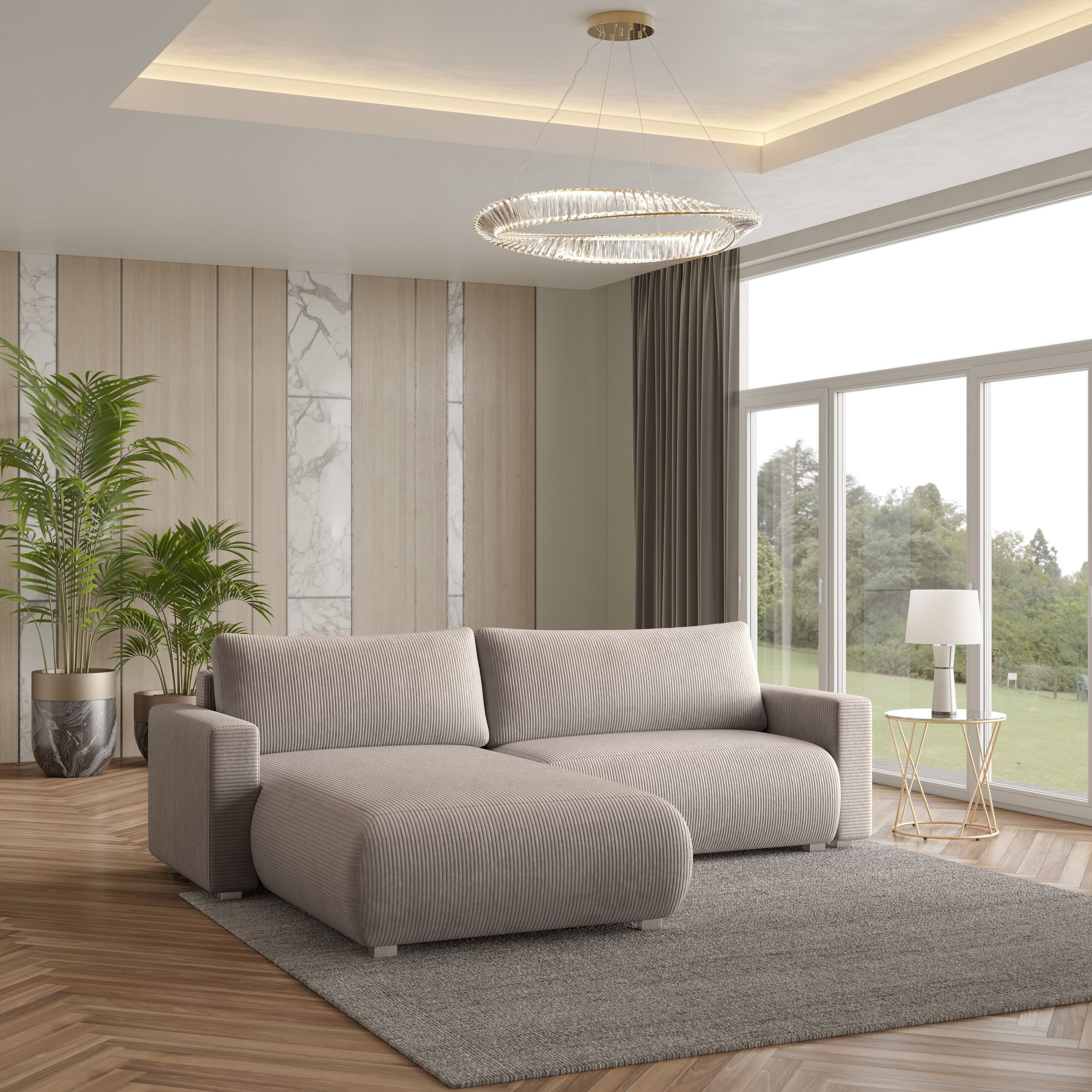 Masseno Ecksofa TURIN mit Schlaffunktion L-Form, günstig online kaufen