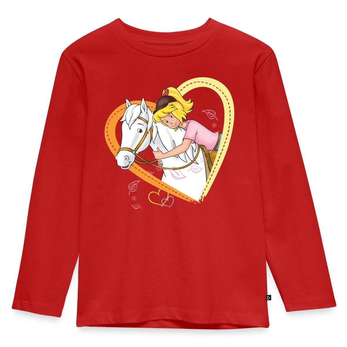 T-Shirt Bibi Und Tina Sabrina Herz Kinder Premium Langarmshirt