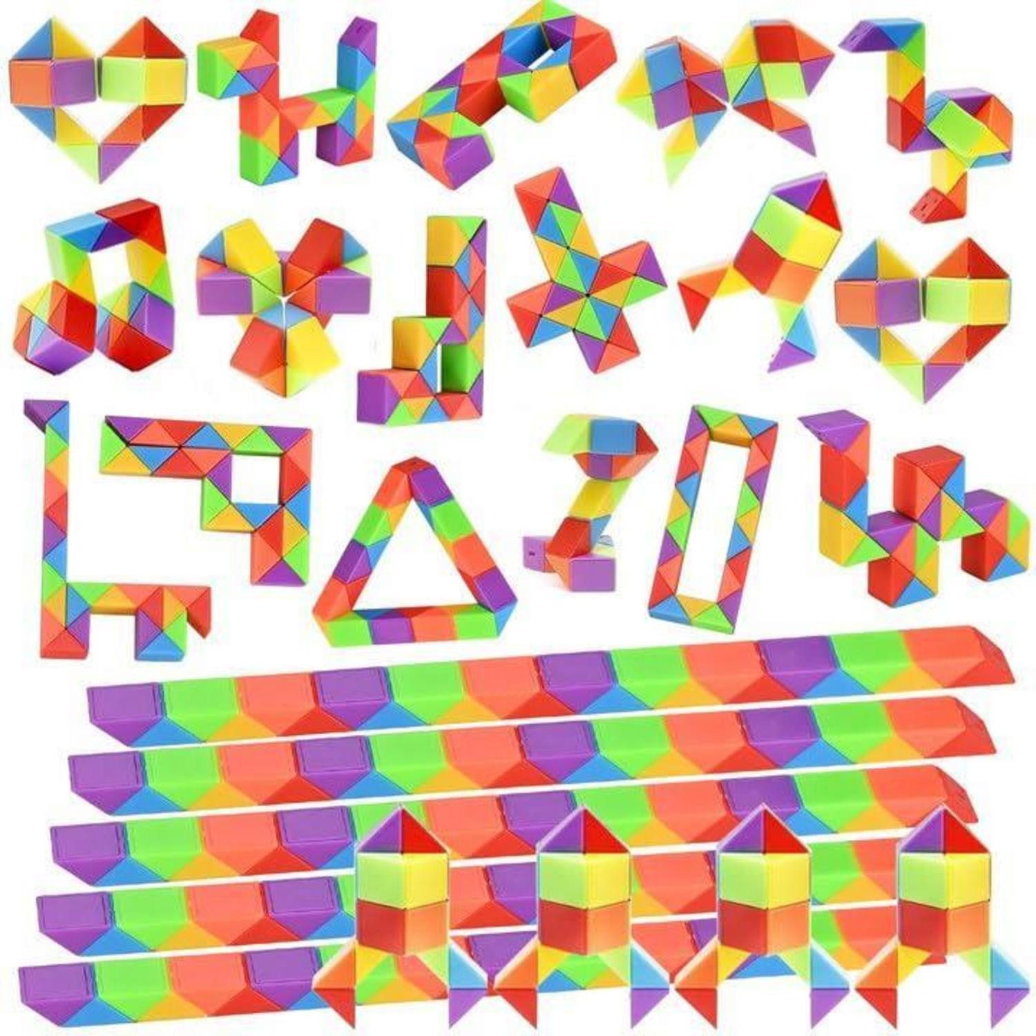 LuxusKollektion Würfelpuzzle Magische Schlange Würfel Puzzle 24er Set, Puzzleteile